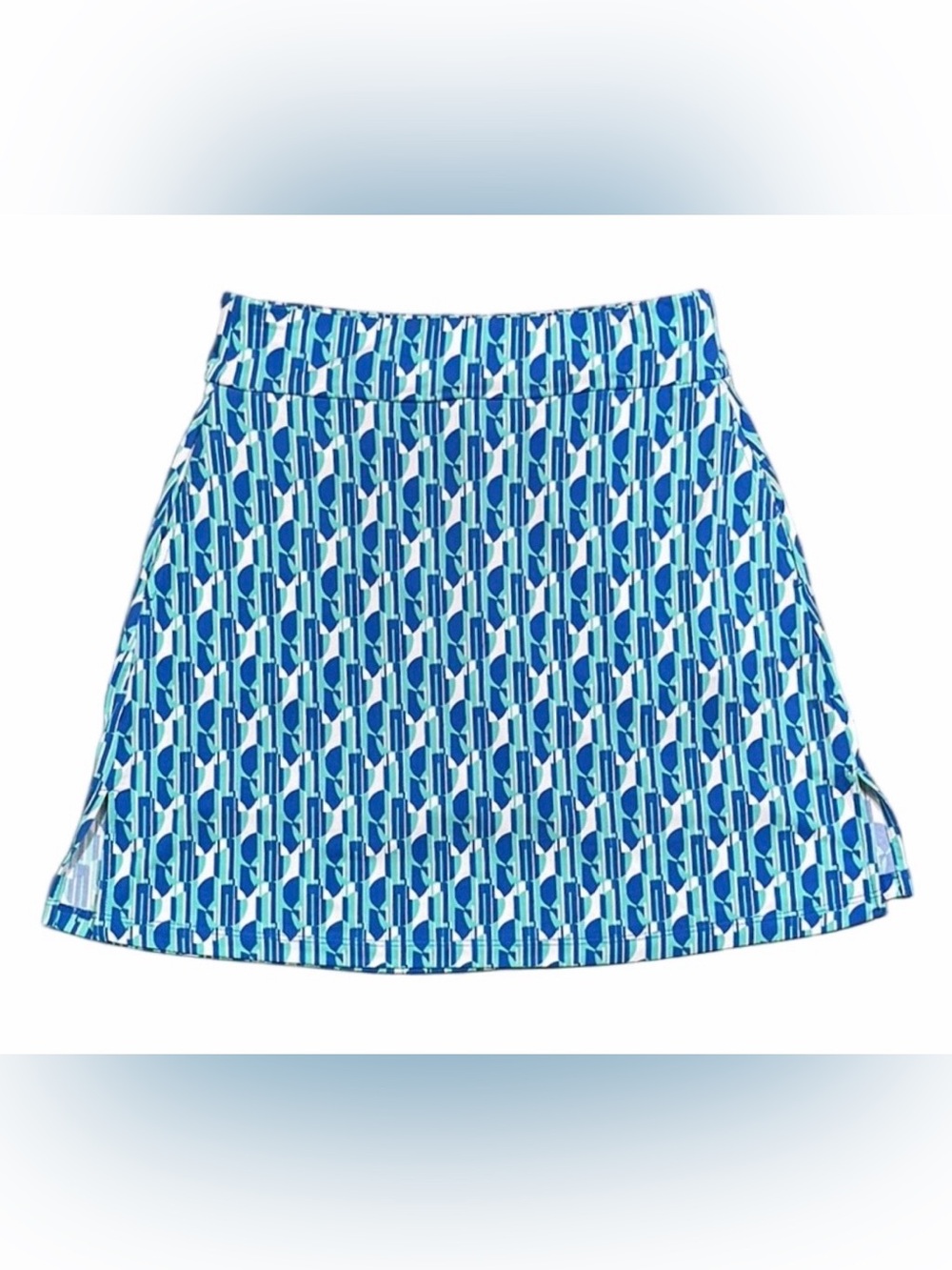Susan Graver Blue and White Golf Skirt with Shorts Women Size X Small